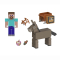 Фігурки персонажів - Набір фігурок Minecraft Steve and Donkey (GTT53/8)#3
