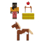 Фігурки персонажів - Набір фігурок Minecraft Stable Master Makena and Horse (GTT53/9)#3