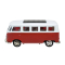 Автомодели - Автомодель Автопром Volkswagen T1 красно-белая (4387/1)#2