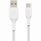 Павербанки - Кабель Belkin USB-A > USB-C зарядка/синхронизация 15Вт Type-C плетеный белый (CAB002BT1MWH)#2