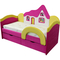 Детская мебель - Детская кроватка с матрасом Ribeka Домик для девочки Розовый (09K038)#2