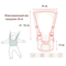 Манежі, ходунки - Набір дитячі віжки-ходунки Рожевий і слинявчик силіконовий 30х23 см (n-1059)#2