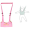 Манежі, ходунки - Набір дитячі віжки-ходунки Walking Assistant Moby Baby Рожевий і Слинявчик на кнопці (n-1054)#3