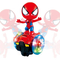 Фигурки персонажей - Игрушечная машинка-гироскутер Человек Паук Spider Man светодиодная с музыкальными эффектами игрушка на двух колесах (VD 3901)#3