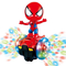 Фигурки персонажей - Игрушечная машинка-гироскутер Человек Паук Spider Man светодиодная с музыкальными эффектами игрушка на двух колесах (VD 3901)#5