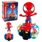 Фигурки персонажей - Игрушечная машинка-гироскутер Человек Паук Spider Man светодиодная с музыкальными эффектами игрушка на двух колесах (VD 3901)#6