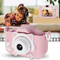 Фотоапарати - Дитячий цифровий фотоапарат Smart Kids з 2 "екраном в силіконовому чохлі" Кішечка "з вбудованими іграми Рожевий (FB 4423061)#3