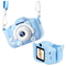 Фотоаппараты - Детский цифровой фотоаппарат Smart Kidsт с 2" экраном в силиконовом чехле "Кошечка" с встроенными играми Голубой (FB 44230611)#3