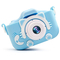 Фотоапарати - Дитячий цифровий фотоапарат Smart Kidsт з 2 "екраном в силіконовому чохлі" Кішечка "з вбудованими іграми Блакитний (FB 44230611)#7