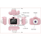 Фотоапарати - Дитячий цифровий фотоапарат UKC GM14 Фотокамера 3 Мегапикселя c дисплеєм 2 "функція фото і відеозйомка UKC GM14 рожевий (AN 229419859)#4