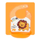 Товары по уходу - Набор силиконовая тарелка коврик, слюнявчик ПВХ со львом и Силиконовая эргономическая ложка (vol-1100)#7