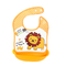 Товары по уходу - Набор силиконовая тарелка коврик для кормления ребенка 22х15 см Голубой и слюнявчик ПВХ со львом (vol-1076)#8