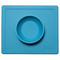 Товари для догляду - Силіконова тарілка килимок EZPZ Happy bowl блакитний (HAPPY BOWL BLUE)#2