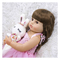 Куклы - Силиконовая коллекционная кукла Reborn Doll 55 см Девочка Моника (198)#5