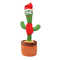 Фигурки персонажей - Говорящий танцующий кактус Trend-mix Новогодний с подсветкой Dancing Cactus 32 см Разноцветный (tdx0008290)#2