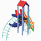 Игровые комплексы, качели, горки - Детский игровой развивающий комплекс Петушок с пластиковой горкой Спираль KDG 6,47 х 1,55 х 3,45м (KDG-11524)#3