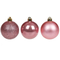 Аксесуари для свят - Куля новорічна BonaDi D-6 см 24 шт Рожевий (147-744) (MR62330)#2