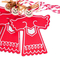 Аксесуари для свят - Набір іграшок Elisey Янголятка 6 см Червоний з білим (0447j) (MR62008)#3