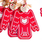 Аксесуари для свят - Набір іграшок Elisey Янголятка 6 см Червоний з білим (0447j) (MR62008)#5