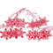Аксессуары для праздников - Набор игрушек Elisey Морозные узоры 5 см Красный с белым (0448j) (MR62009)#2