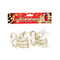 Аксесуари для свят - Набір ялинкових прикрас BonaDi Янгол 2 шт 8 см Біло-золотистий (113-A83) (MR62479)#2