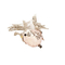 Аксесуари для свят - Новорічна іграшка Elisey Співоча пташка 10 см Шампань (6018-003) (MR62609)#2