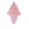 Аксессуары для праздников - Елочное украшение BonaDi Мороженое 4 шт 15 см Оранжевый/розовый (182-771) (MR63060)#2