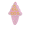 Аксессуары для праздников - Елочное украшение BonaDi Мороженое 4 шт 15 см Оранжевый/розовый (182-771) (MR63060)#3