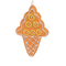 Аксессуары для праздников - Елочное украшение BonaDi Мороженое 4 шт 15 см Оранжевый/розовый (182-771) (MR63060)#4