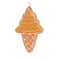 Аксессуары для праздников - Елочное украшение BonaDi Мороженое 4 шт 15 см Оранжевый/розовый (182-771) (MR63060)#5