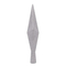 Аксесуари для свят - Верхівка пластикова на ялинку Flora Зірка H-25 см Срібний (75855) (MR59710)#2