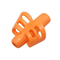 Подушки - Силиконовая насадка для коррекции письма оранжевый и мягкая игрушка кот с пончиком VOLRO Пушин кэт 18 см Серый (vol-1766)#4