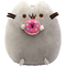 Подушки - Мягкая игрушка котик с пончиком в лапках Pusheen cat + конструктор Bunchems (vol-747)#5