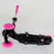 Самокаты - Самокат 5в1 Best Scooter, PU колеса, подсветка колес, Абстракция Pink/Black (74069)#5