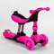 Самокаты - Самокат-велобег трехколесный Best Scooter колеса PU со светом 3 в 1 70 кг Pink (104497)#4
