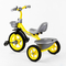 Велосипеди - Триколісний дитячий велосипед Best Trike Дзвіночок 2 кошика Yellow and grey (102417)#2