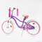 Велосипеди - Дитячий велосипед алюмінієва рама корзина CORSO 20" Sweety Violet (117264)#3