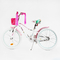 Велосипеди - Дитячий велосипед алюмінієва рама корзина CORSO 20" Sweety White and pink (117305)#3