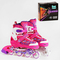 Ролики детские - Роликовые коньки светящиеся PU колёса в коробке Best Roller 38-42 Pink (116490)#2