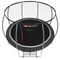 Ігрові комплекси, гойдалки, гірки - Батут Hop-Sport Premium 12ft 366 cm чорно-сірий із внутрішньою сіткою (2435)#2