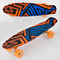 Пенниборд - Скейт Пенни борд со светящимися PU колёсами Best Board 55 х 14 см Orange-Dark Blue (74545)#2