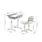 Дитячі меблі - Універсальна дитяча парта зі стільцем FunDesk Sorriso 690 x 545 x 540-760 мм Grey (1756946007)#7