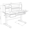 Детская мебель - Парта-трансформер для школьников Cubby Rimu 1100 х 600 х 530-735 мм Grey (1120624565)#8