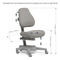 Детская мебель - Детское ортопедическое кресло Cubby Solidago Grey (1410597174)#6