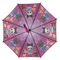 Парасольки і дощовики - Дитяча парасолька-тростина напівавтомат "LOL" Flagman фіолетовий зі сніжинками N147-1#3