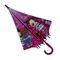 Парасольки і дощовики - Дитяча парасолька-тростина напівавтомат "LOL" Flagman фіолетовий зі сніжинками N147-1#4