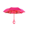 Зонты и дождевики - Детский зонт наоборот обратного сложения Up-Brella Lucky Cat-Rose Red (6950-25143a)#4