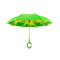 Парасольки і дощовики - Дитяча парасолька навпаки зворотного складання Up-Brella Frog-Green (6950-25145a)#4