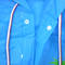 Парасольки і дощовики - Плащ-дощовик дитячий Lesko 615 Beach M водонепроникний Блакитний (8237-29965)#4