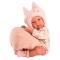 Куклы - Виниловый новорождённый пупс Llorens 35 см с Люлькой Переноской (603)#3